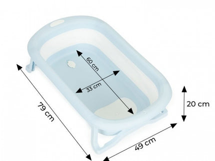 Cadita de baie cu dop de scurgere Ecotoys HA-B37 - Gri