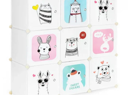 Raft modular cu 9 compartimente pentru camera copilului Ecotoys 09B - Bebeboo - Totul pentru copii. Jucării, Hăinuțe, Perne, Mobilier, Textile