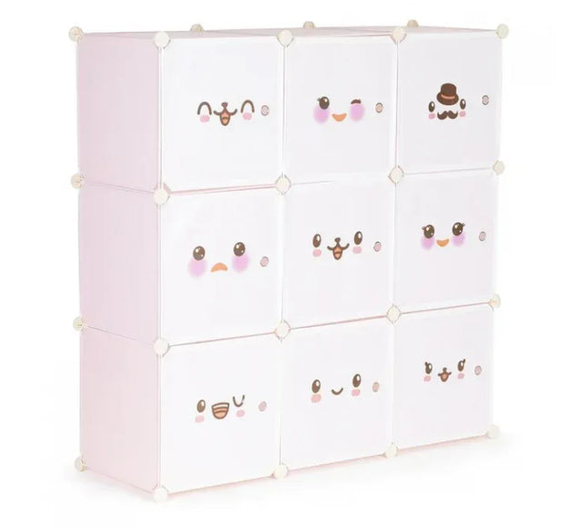 Raft modular cu 9 compartimente pentru camera copilului Ecotoys 09C - Bebeboo - Totul pentru copii. Jucării, Hăinuțe, Perne, Mobilier, Textile