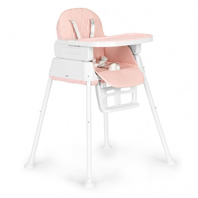 Scaun de masa 3 in 1 pentru copii Ecotoys HA-009 - Roz