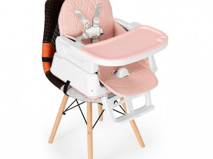 Scaun de masa 3 in 1 pentru copii Ecotoys HA-009 - Roz