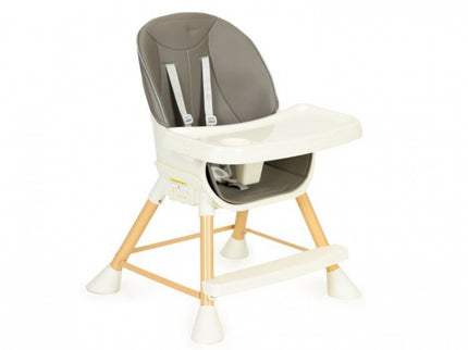Scaun de masa 2 in 1 pentru copii Ecotoys HA-018 - Gri
