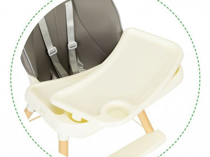 Scaun de masa 2 in 1 pentru copii Ecotoys HA-018 - Gri