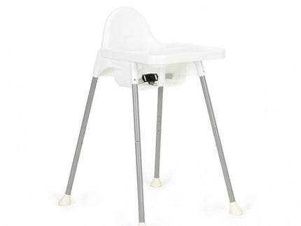 Scaun de masa 2 in 1 pentru copii Ecotoys HA-007 - Alb