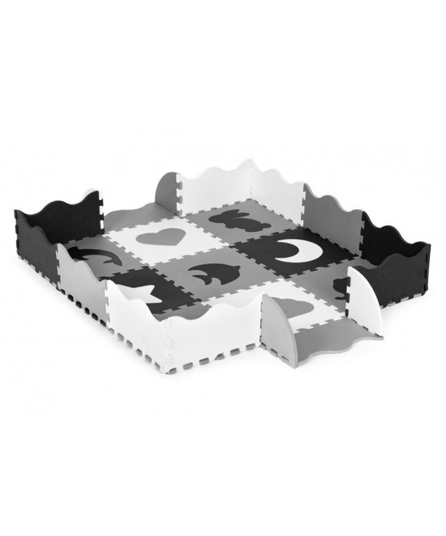 Salteluta de joaca tip puzzle cu pereti, 25 elemente, Ecotoys ECOEVA015