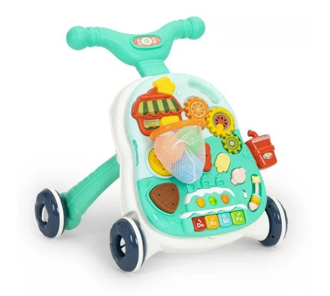 Antemergator educational 2 in 1 Huanger HE0814 - Verde - Bebeboo - Totul pentru copii. Jucării, Hăinuțe, Perne, Mobilier, Textile