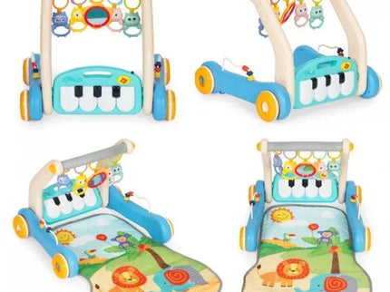 Antemergator educational 2 in 1 cu salteluta de joaca Huanger HE0637 - Bebeboo - Totul pentru copii. Jucării, Hăinuțe, Perne, Mobilier, Textile