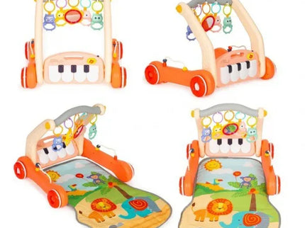 Antemergator educational 2 in 1 cu salteluta de joaca Huanger HE0638 - Bebeboo - Totul pentru copii. Jucării, Hăinuțe, Perne, Mobilier, Textile