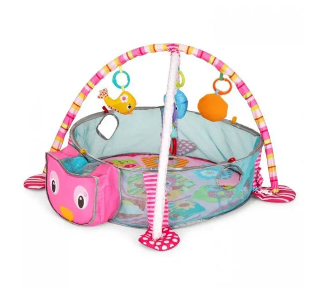 Salteluta de joaca cu bile si jucarii Ecotoys 88970 - Bebeboo - Totul pentru copii. Jucării, Hăinuțe, Perne, Mobilier, Textile