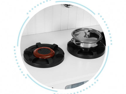 Bucatarie din lemn cu accesorii Ecotoys PLK563 - Alb