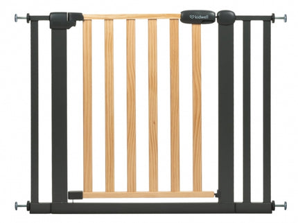 Poarta de siguranta 74-105 cm Kidwell Trasti - Negru
