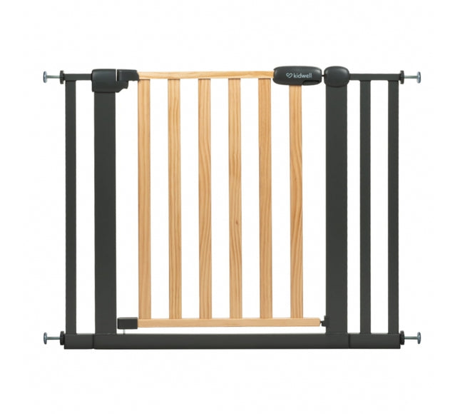 Poarta de siguranta 74-105 cm Kidwell Trasti - Negru