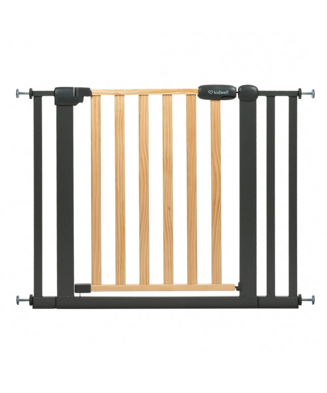 Poarta de siguranta 74-105 cm Kidwell Trasti - Negru