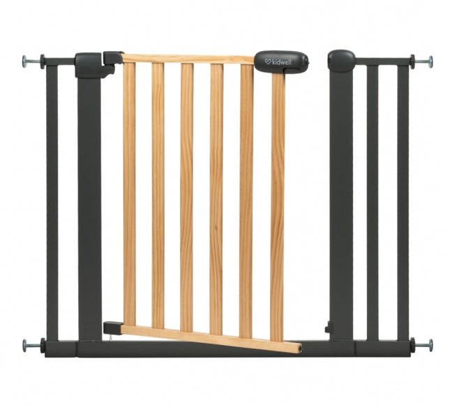 Poarta de siguranta 74-105 cm Kidwell Trasti - Negru