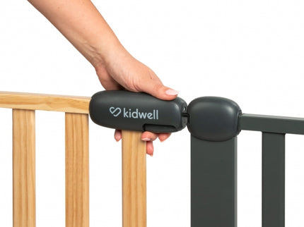 Poarta de siguranta 74-105 cm Kidwell Trasti - Negru