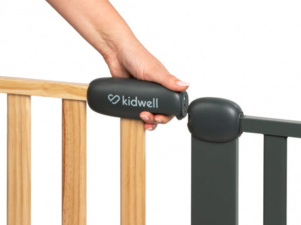 Poarta de siguranta 74-105 cm Kidwell Trasti - Negru