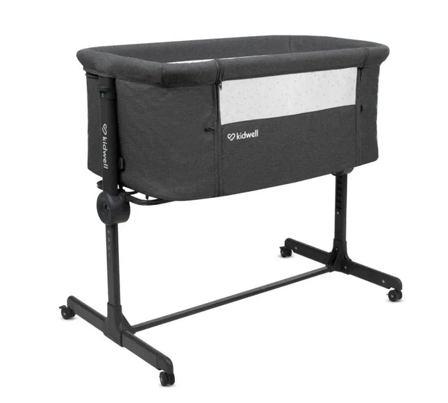 Patut cu laterala deschizabila Kidwell Snuzzy - Dark Grey - Bebeboo - Totul pentru copii. Jucării, Hăinuțe, Perne, Mobilier, Textile