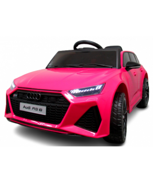 Masinuta electrica cu telecomanda Audi RS6 R-Sport - Roz