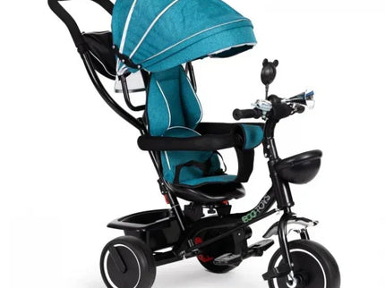 Tricicleta cu sezut rotativ Ecotoys JM-066-9 - Verde - Bebeboo - Totul pentru copii. Jucării, Hăinuțe, Perne, Mobilier, Textile
