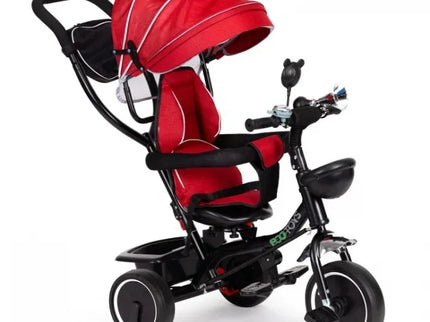 Tricicleta cu sezut rotativ Ecotoys JM-066-9 - Rosu - Bebeboo - Totul pentru copii. Jucării, Hăinuțe, Perne, Mobilier, Textile