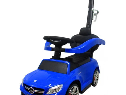 Masinuta de impins Mercedes C63 AMG R-Sport - Albastru - Bebeboo - Totul pentru copii. Jucării, Hăinuțe, Perne, Mobilier, Textile