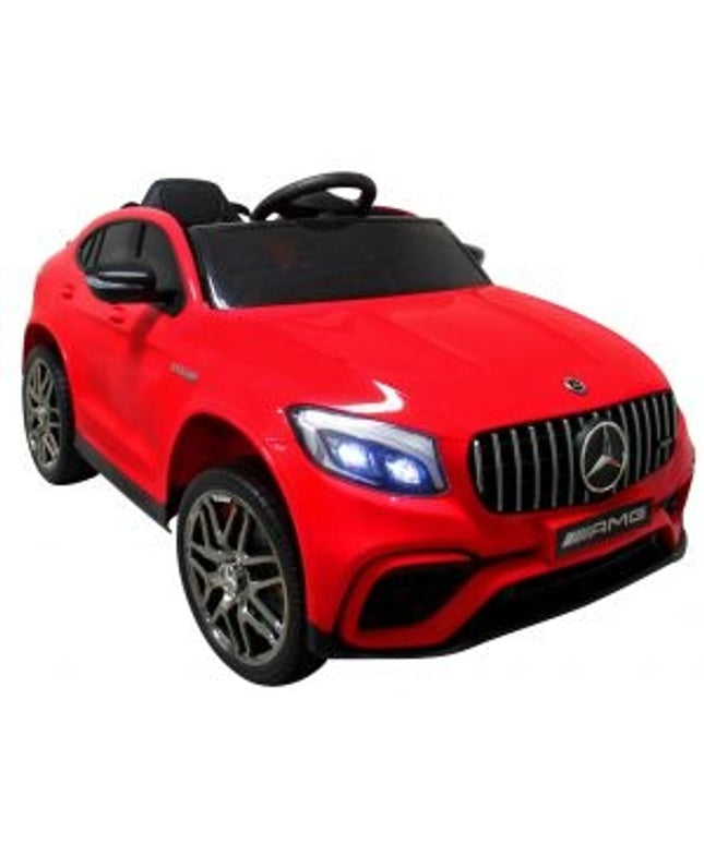 Masinuta electrica cu telecomanda 4 x 4, roti EVA, Mercedes AMG GLC 63S, 115x61x55 CM, putere 180W R-Sport - Rosu