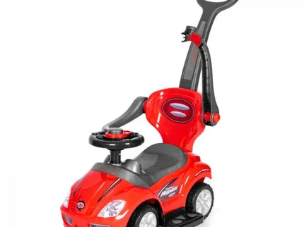 Masinuta de impins 3 in 1 Ecotoys 381 - Rosu - Bebeboo - Totul pentru copii. Jucării, Hăinuțe, Perne, Mobilier, Textile