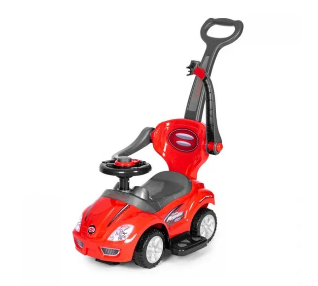 Masinuta de impins 3 in 1 Ecotoys 381 - Rosu - Bebeboo - Totul pentru copii. Jucării, Hăinuțe, Perne, Mobilier, Textile