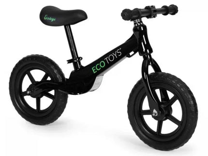 Bicicleta fara pedale cu roti din spuma EVA Ecotoys YM-BB-17 - Negru - Bebeboo - Totul pentru copii. Jucării, Hăinuțe, Perne, Mobilier, Textile