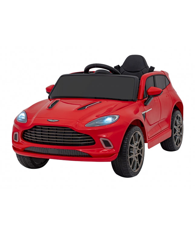 Masinuta electrica cu telecomanda ASTON MARTIN DBX, roti EVA, scaun tapitat, 105x62x48 cm, putere 100W - Rosu