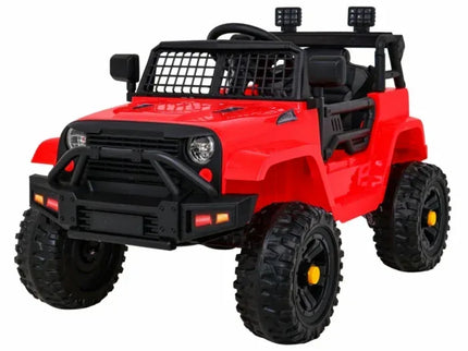 Masinuta electrica cu telecomanda JEEP DARK NIGHT, roti EVA, scaun tapitat, 100x67x59 cm, putere 70W - Rosu - Bebeboo - Totul pentru copii. Jucării, Hăinuțe, Perne, Mobilier, Textile