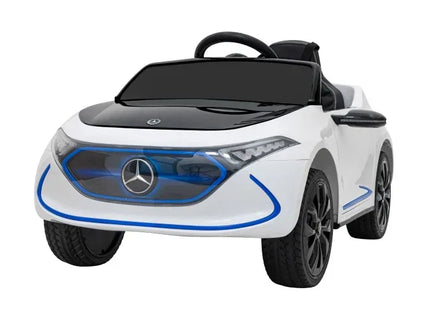 Masinuta electrica cu telecomanda MERCEDES BENZ AMG EQA, roti EVA, scaun tapitat, 101x69x53 cm, putere 70W - Alb - Bebeboo - Totul pentru copii. Jucării, Hăinuțe, Perne, Mobilier, Textile