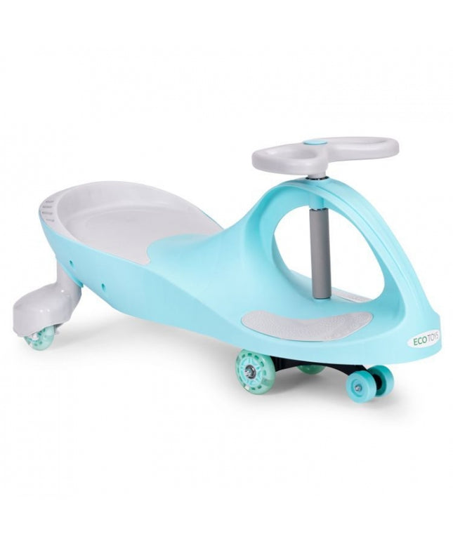 Trotineta gravitationala tip barca cu roti LED Ecotoys YM-SW-1 - Albastru - Resigilat