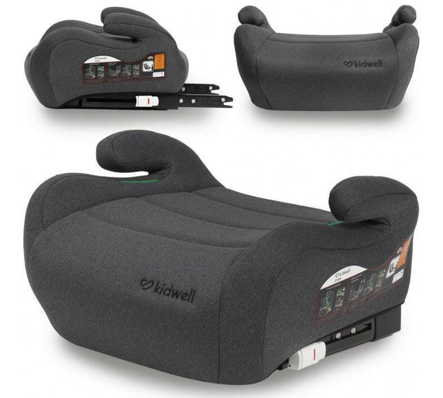 Inaltator auto 125-150 cm cu ISOFIX Kidwell Ovan - Gray - Bebeboo - Totul pentru copii. Jucării, Hăinuțe, Perne, Mobilier, Textile