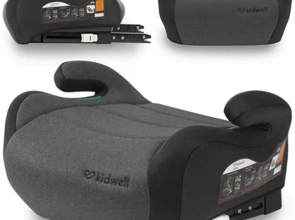 Inaltator auto 125-150 cm, cu ISOFIX Kidwell Ovan - Black Gray - Bebeboo - Totul pentru copii. Jucării, Hăinuțe, Perne, Mobilier, Textile
