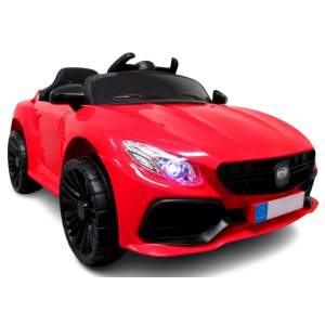 Masinuta electrica cu telecomanda si functie de balansare Cabrio Z6, 88x47x40 cm, varsta 1-4 ani, roti si scaun din plastic, putere 70W, R-Sport - Rosu