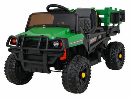 Masinuta electrica cu telecomanda FARMER PICK-UP, roti EVA, scaun tapitat, 116x66x65 cm, putere 70W - Verde - Bebeboo - Totul pentru copii. Jucării, Hăinuțe, Perne, Mobilier, Textile