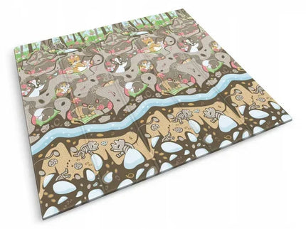 Salteluta de joaca din spuma 200 x 180 x 1 cm Nukido NK-340 Ocean-Forest - Bebeboo - Totul pentru copii. Jucării, Hăinuțe, Perne, Mobilier, Textile