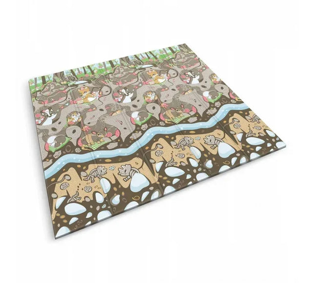 Salteluta de joaca din spuma 200 x 180 x 1 cm Nukido NK-340 Ocean-Forest - Bebeboo - Totul pentru copii. Jucării, Hăinuțe, Perne, Mobilier, Textile