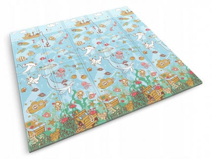 Salteluta de joaca din spuma 200 x 180 x 1 cm Nukido NK-340 Ocean-Forest