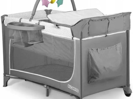 Patut pliabil 125 x 65 x 78 cm Ricokids RK-241 - Gri - Bebeboo - Totul pentru copii. Jucării, Hăinuțe, Perne, Mobilier, Textile