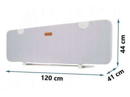 Bariera de protectie pentru pat 120 x 44 x 41 cm Nukido 722500 -Gri
