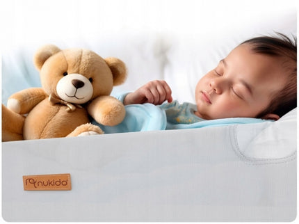 Bariera de protectie pentru pat 150 x 44 x 41 cm Nukido 722600 -Gri