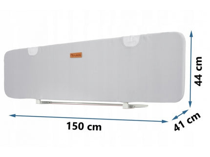 Bariera de protectie pentru pat 150 x 44 x 41 cm Nukido 722600 -Gri