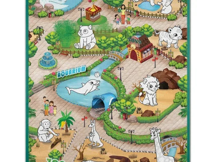 Salteluta de joaca 120 x 92 x 0.3 cm Ricokids RK-343 - Zoo - Bebeboo - Totul pentru copii. Jucării, Hăinuțe, Perne, Mobilier, Textile