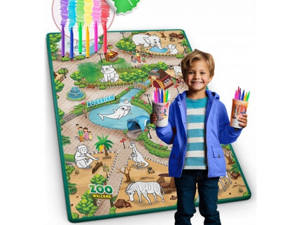 Salteluta de joaca 120 x 92 x 0.3 cm Ricokids RK-343 - Zoo