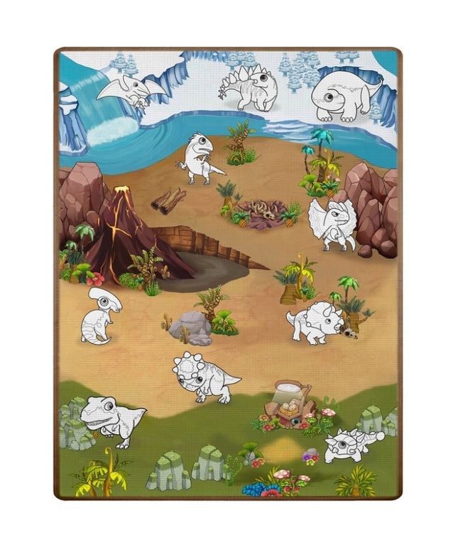 Salteluta de joaca 120 x 92 x 0.3 cm Ricokids RK-343 - Dino