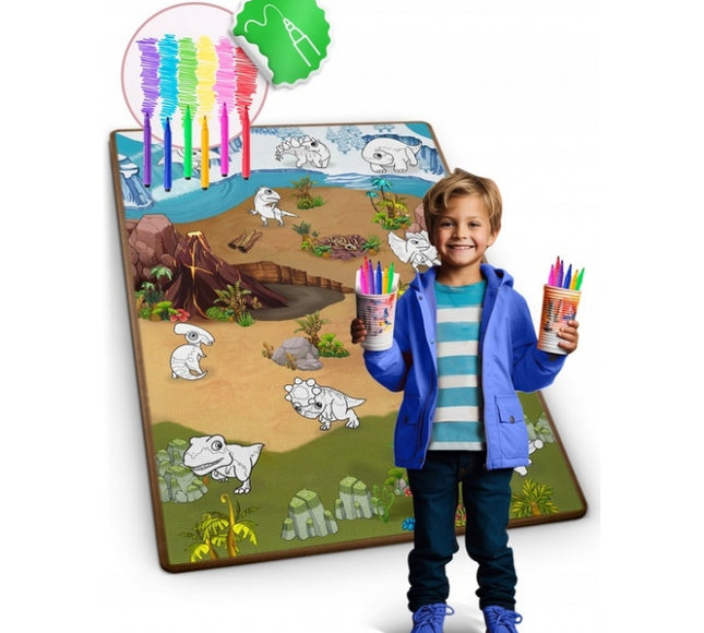 Salteluta de joaca 120 x 92 x 0.3 cm Ricokids RK-343 - Dino