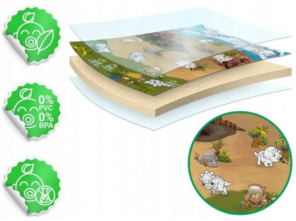 Salteluta de joaca 120 x 92 x 0.3 cm Ricokids RK-343 - Dino