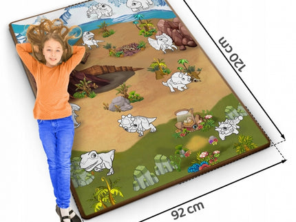 Salteluta de joaca 120 x 92 x 0.3 cm Ricokids RK-343 - Dino